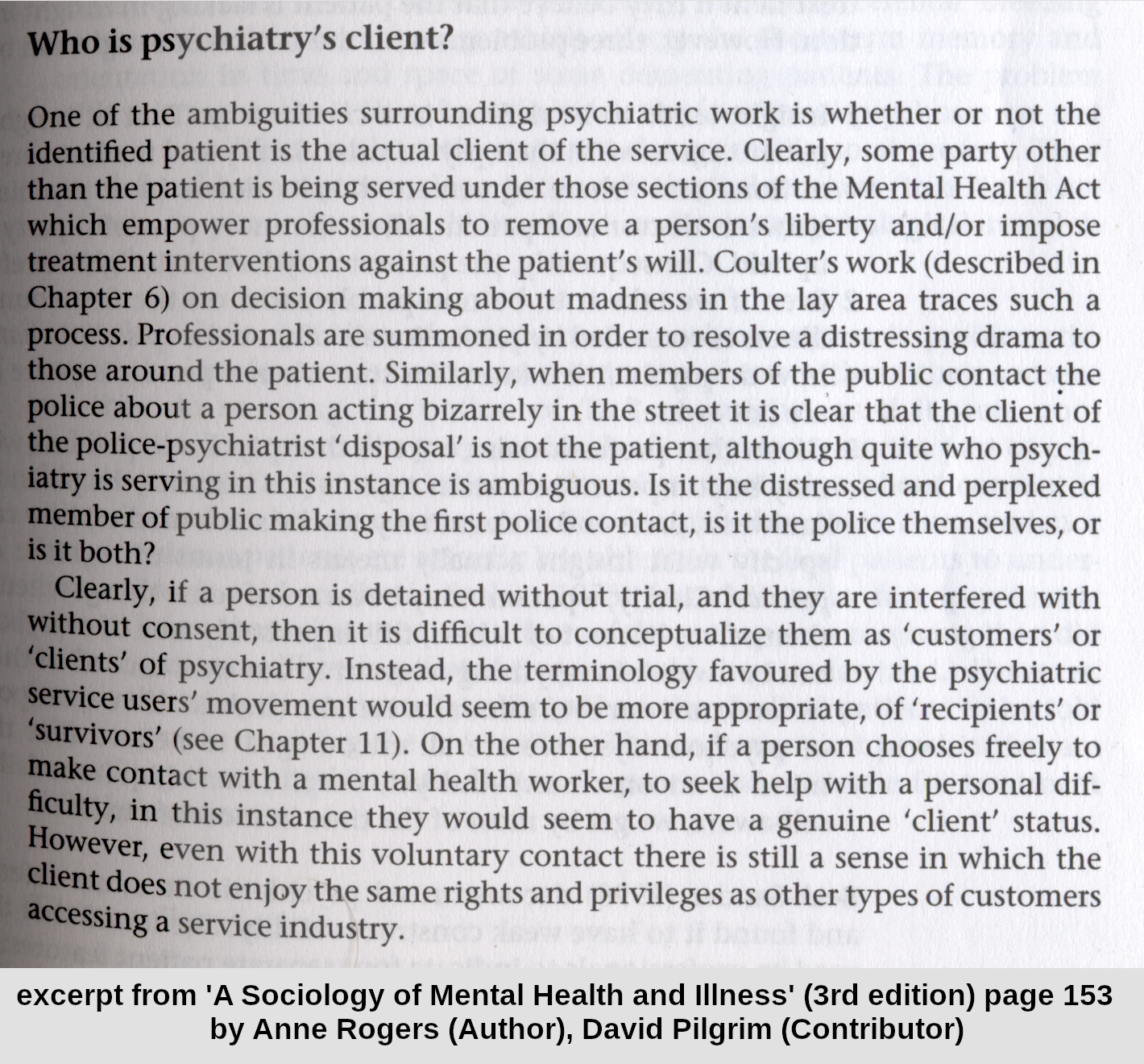 excerpt of 'real clients'